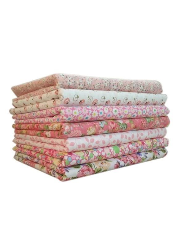 7pcs/set Cotton Fabric For Sewing Quilting Patchwork Home Textile Pink Series Tilda Doll Body Cloth,25*25CM