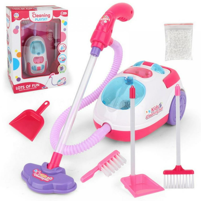 7pcs/set Mini Pretend Play Mop Broom Toys Cute Kids Cleaning Furniture  Tools Kit House Clean Toys Kids Cleaning Set Toddler Broom and Cleaning Set
