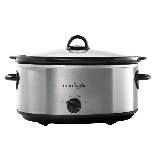 7qt Manual Slow Cooker Silver SCV700SS