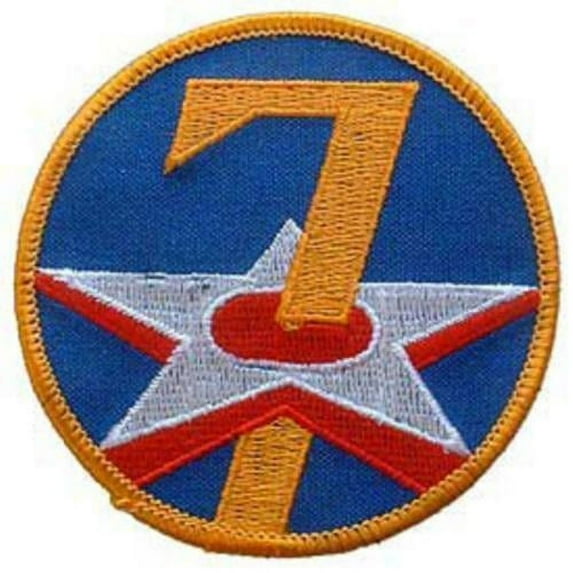 7th Air Force Embroidered Shoulder Patch, WWII PAT-0106