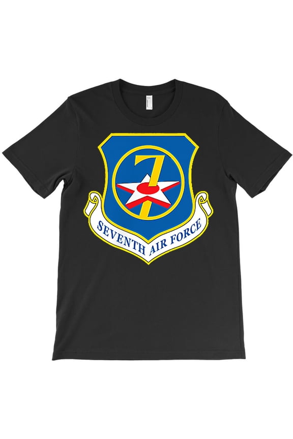 7th Air Force, Military Aviation Pride Graphic Design For USAF Unit G2717 Unisex T-Shirt, Up to Size 5XL