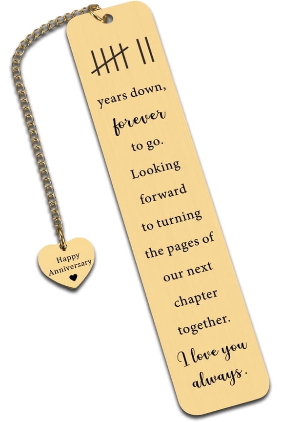 7th Anniversary Copper Gifts for Her Him 7 Year Wedding Copper Gifts for Husband Wife Romantic Keepsake for Couple Wife Husband Woolen for 7 Year Wedding Anniversary Present Bookmark