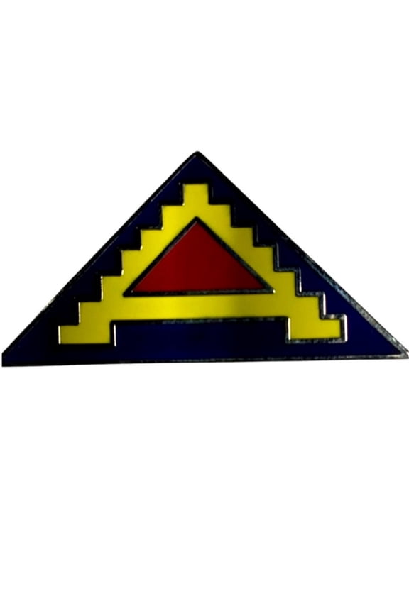 7th Army Training Command Combat Service Lapel / Hat Pin 1-1/4"W x 5/8"H