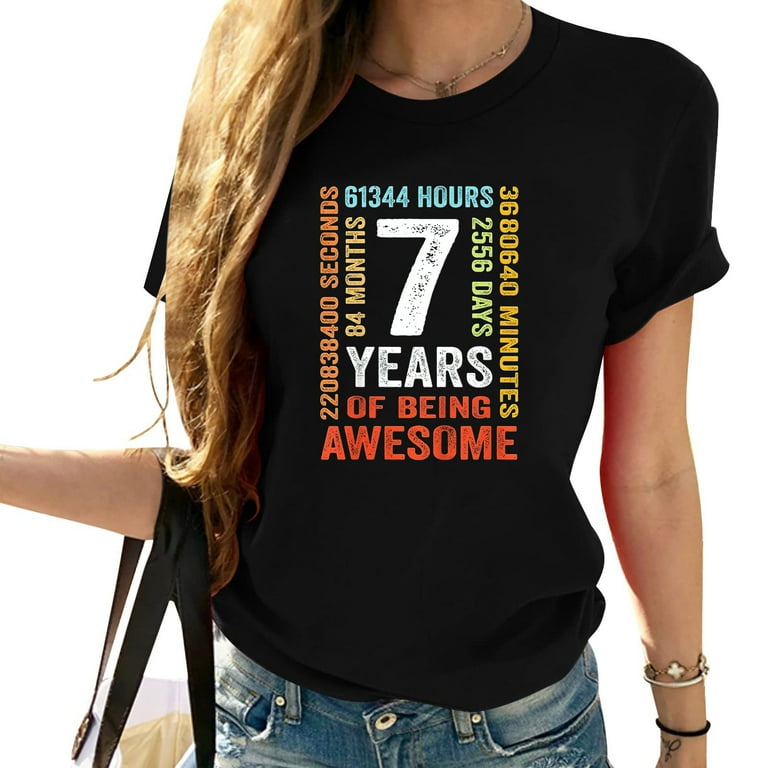 7 Years Old 7th Vintage Birthday Shirt 84 Months 7 Years Old 7th Vintage Birthday Shirt 84 Months