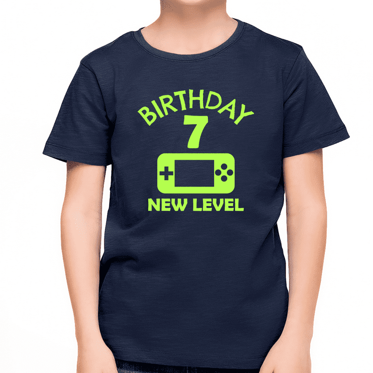 Kids Seventh Birthday Boy Shirt, 7 Year Old Birthday Boy Outfit Kids Seventh Birthday Boy Shirt, 7 Year Old Birthday Boy Outfit