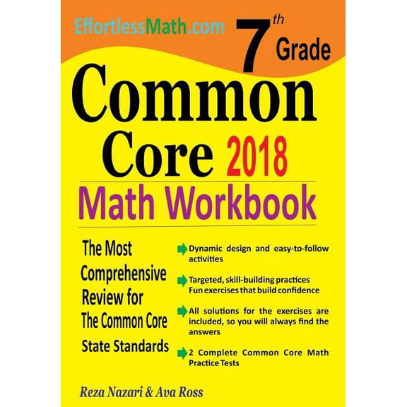 7th Grade Common Core Math Workbook: The Most Comprehensive Review for The Common Core State Standards, (Paperback)