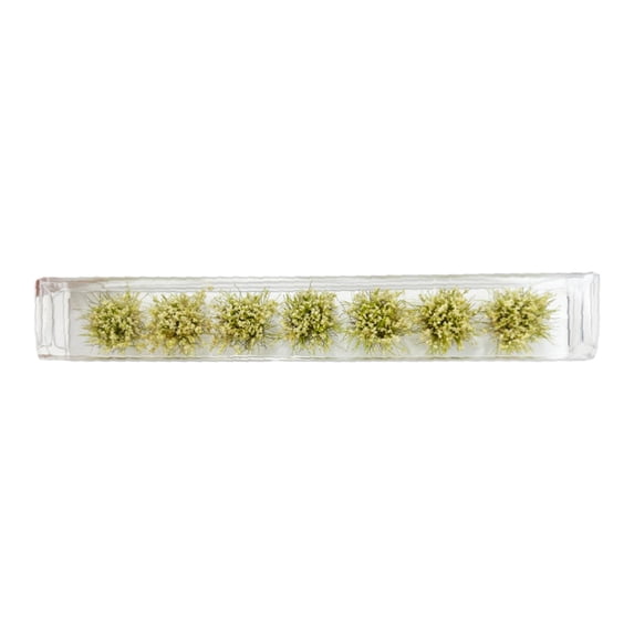 7x 1:35 1:48 1:72 1:87 Miniature Grass Flowers Cluster DIY Grass Tuft for Miniature Scenery Railway Building Model Decoration Beige