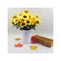 7x Artificial Sunflower Fake Silk Flower Floral Single Stem Bouquet Home Decor