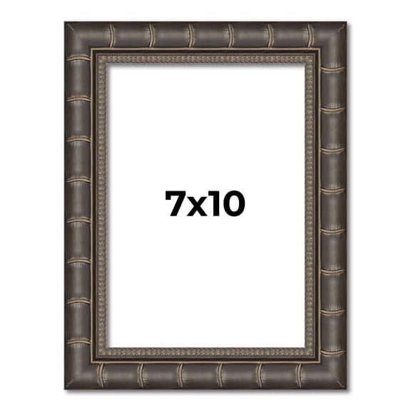 7x10 Frame Black Bamboo Solid Wood Picture Frame Width 1.5 Inches | Interior Frame Depth 0.5 Inches