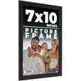 thumbnail image 1 of 7x10 Frame Black Solid Wood Picture Frame | 0.75 Inch Moulding Width | Includes UV Acrylic, 1 of 6
