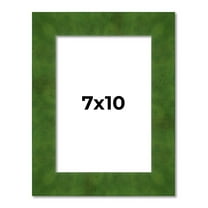 7x10 Frame Green Burl Solid Wood Picture Frame | 1.75 Inches Moulding Width | Interior Frame Depth