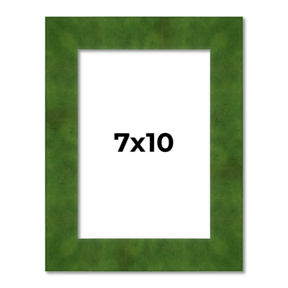 7x10 Frame Green Burl Solid Wood Picture Frame | 1.75 Inches Moulding Width | Interior Frame Depth