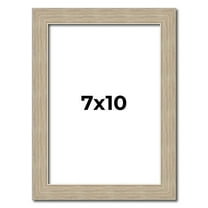 7x10 Frame Grey Solid Wood Picture Frame Width 1 Inches | Interior Frame Depth 0.5 Inches |