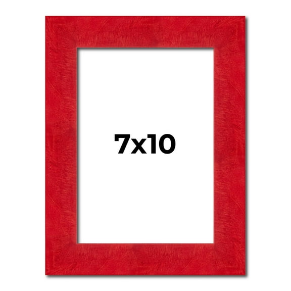 7x10 Frame Red Burl Solid Wood Picture Frame Width 1.75 Inches | Interior Frame Depth 0.5 Inches |