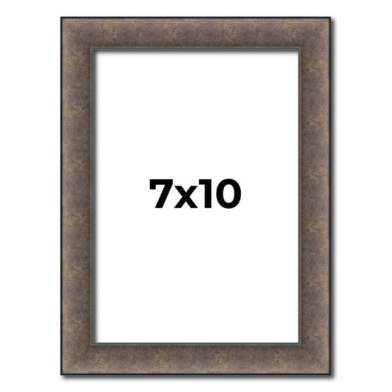 7x10 Frame Silver Real Wood Picture Frame Width 1.25 Inches | Interior Frame Depth 0.5 Inches |