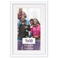 thumbnail image 1 of 7x10 Frame White With White Picture Mat For 7x10 Photo - White 9x12 Frame To Display Print or, 1 of 5