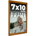 thumbnail image 1 of 7x10 Honey Brown Real Wood Picture Frame Width 0.75 inches | Interior Frame Depth 0.5 inches |, 1 of 8