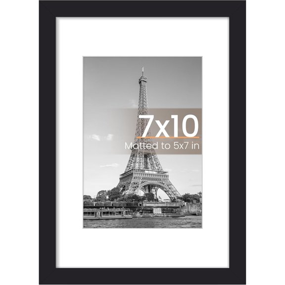7x10 Picture Frame, Wall Decor Photo Frames, Black 1 Pack