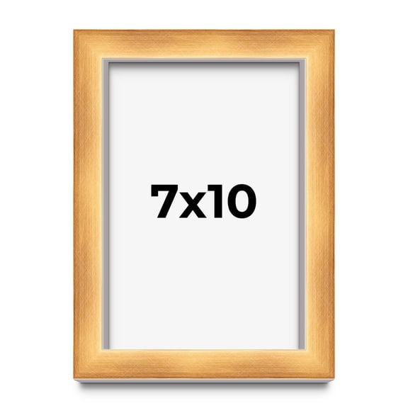 7x10 Shadow Box Bronze Cross-Brushed Display Frame | 1.625 Inches Deep Solid Wood | UV Resistant