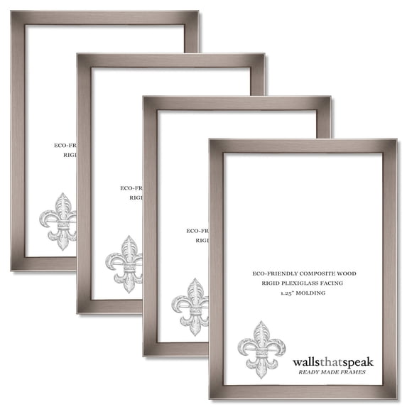 7x10 Stainless Picture Frame for Puzzles Posters Photos or Artwork (4-Pack)