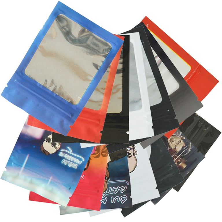 7x10CM Zip Lock Pouches Cartoon Pattern Ziplock Pochon 1g Waterproof Mylar Bags Custom Printed Cookie Bolsas Bag With Windows Walmart