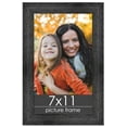 thumbnail image 1 of 7x11 Distressed/Aged Black Complete Wood Picture Frame with UV Acrylic, Foam Board Backing, & Hardware, 1 of 9