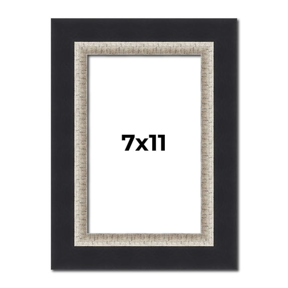 7x11 Frame Black Real Wood Picture Frame Width 2.25 Inches | Interior ...