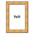thumbnail image 1 of 7x11 Frame Gold Rustic Solid Wood Picture Frame | 1.25 Inch Wide Moulding | Rustique Gold, 1 of 8