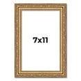 thumbnail image 1 of 7x11 Frame Gold Solid Wood Picture Frame Width 1.25 Inches | Interior Frame Depth 0.375 Inches |, 1 of 8