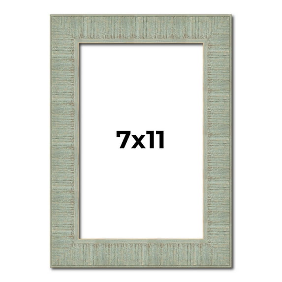 7x11 Frame Green Desert Pear Solid Wood Picture Frame | 1.625 Inch Moulding Width | Interior Frame