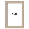 thumbnail image 1 of 7x11 Frame Grey Solid Wood Picture Frame Width 1 Inches | Interior Frame Depth 0.5 Inches |, 1 of 8
