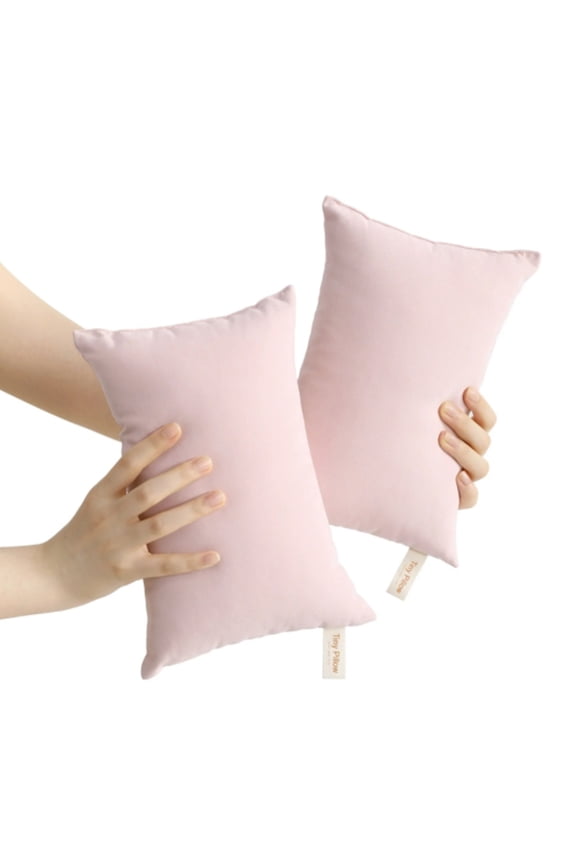 7x11 Inch Tiny Pillows 2 Pack, Down Alternative Microfiber Mini Pillows, Soft Machine Washable, for Travel, Pets, Neck/Wrist/Lumbar/Knee Support, Compact Portable Small Pillows