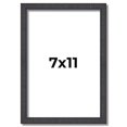 thumbnail image 1 of 7x11 Rustic Brown Real Wood Picture Frame Width 0.75 inches | Interior Frame Depth 0.5 inches |, 1 of 8