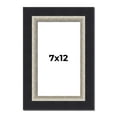 thumbnail image 1 of 7x12 Frame Black Real Wood Picture Frame Width 2.25 Inches | Interior Frame Depth 0.5 Inches |, 1 of 8