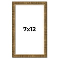 thumbnail image 1 of 7x12 Frame Gold Kingsley Distressed Solid Wood Picture Frame Width 0.75 Inches | Interior Frame, 1 of 8