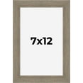 thumbnail image 1 of 7x12 Frame Gray Barnwood Rustic Solid Wood Picture Frame | 1.5 Inch Moulding Width | Includes UV, 1 of 8