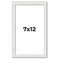 thumbnail image 1 of 7x12 Frame White Real Wood Picture Frame Width 0.75 inches | Interior Frame Depth 0.5 inches |, 1 of 8
