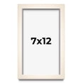 thumbnail image 1 of 7x12 Frame White Wheat Solid Wood Picture Frame | Moulding Width 0.75 Inches | Interior Depth 0.5, 1 of 8