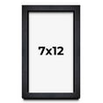 thumbnail image 1 of 7x12 Shadow Box Frame Black | 1 Inches Deep Real Wood Farmhouse Shadowbox Display Frame | UV, 1 of 6