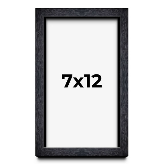 7x12 Shadow Box Frame Black | 1 Inches Deep Real Wood Farmhouse Shadowbox Display Frame | UV