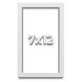 thumbnail image 1 of 7x12 Shadow Box Frame White | 2 Inches Deep Real Wood Contemporary Shadowbox Display Frame | UV, 1 of 8