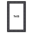 thumbnail image 1 of 7x13 Frame Black Real Wood Picture Frame Width 1.25 inches | Interior Frame Depth 0.5 inches |, 1 of 8