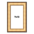 thumbnail image 1 of 7x13 Frame Gold Plein Aire Solid Wood Picture Frame Width 2 Inches | Interior Frame Depth 0.5, 1 of 8