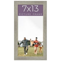 7x13 Frame Grey Real Wood Picture Frame Width 1.5 Inches | Interior Frame Depth 0.5 Inches | Barn