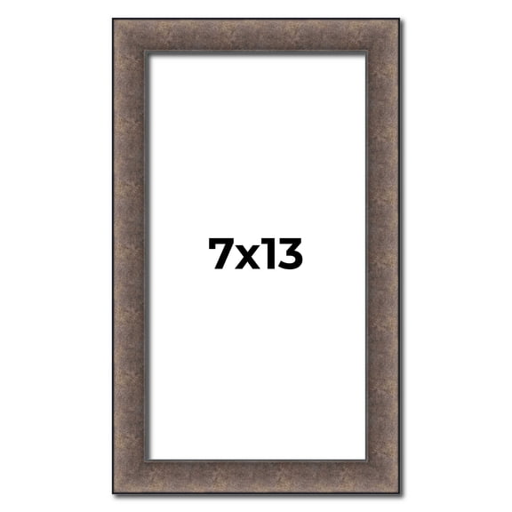 7x13 Frame Silver Real Wood Picture Frame Width 1.25 Inches | Interior Frame Depth 0.5 Inches |