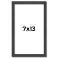 thumbnail image 1 of 7x13 Rustic Brown Real Wood Picture Frame Width 0.75 inches | Interior Frame Depth 0.5 inches |, 1 of 8