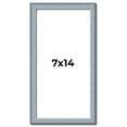 thumbnail image 1 of 7x14 Frame Blue Scuffed Farm Board Solid Wood Picture Frame Width 0.75 Inches | Interior Depth 0.5, 1 of 8