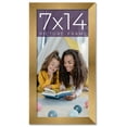 thumbnail image 1 of 7x14 Frame Gold Bronze Solid Wood Picture Frame Width 0.75 Inches | Interior Frame Depth 0.5 Inches, 1 of 8