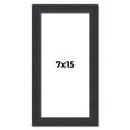 thumbnail image 1 of 7x15 Frame Black Real Wood Picture Frame Width 1.25 Inches | Interior Frame Depth 0.5 Inches |, 1 of 8