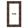 thumbnail image 1 of 7x15 Frame Brown Burl Real Wood Picture Frame Width 1.625 Inches | Interior Frame Depth 0.5 Inches, 1 of 8